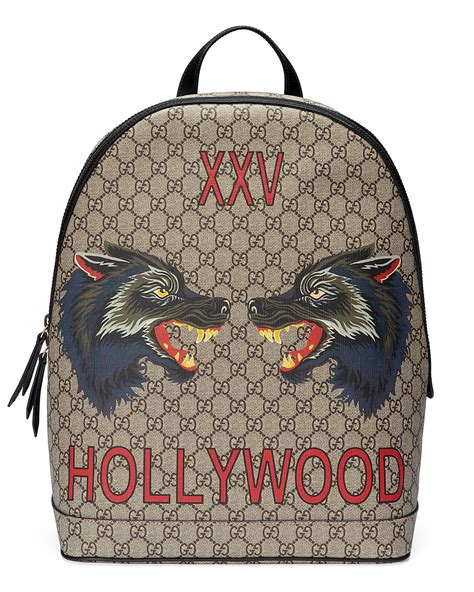 gucci wolf backpack|gucci bag backpack women's.